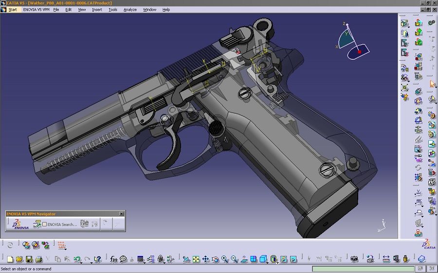 catia gun design