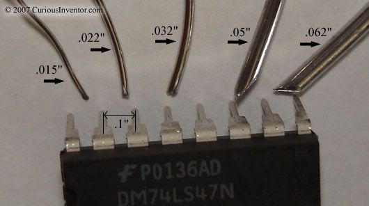 solder sizes